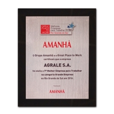 CERTIFICADO GPTW - MELHORES EMPRESAS PARA TRABALHAR 2016